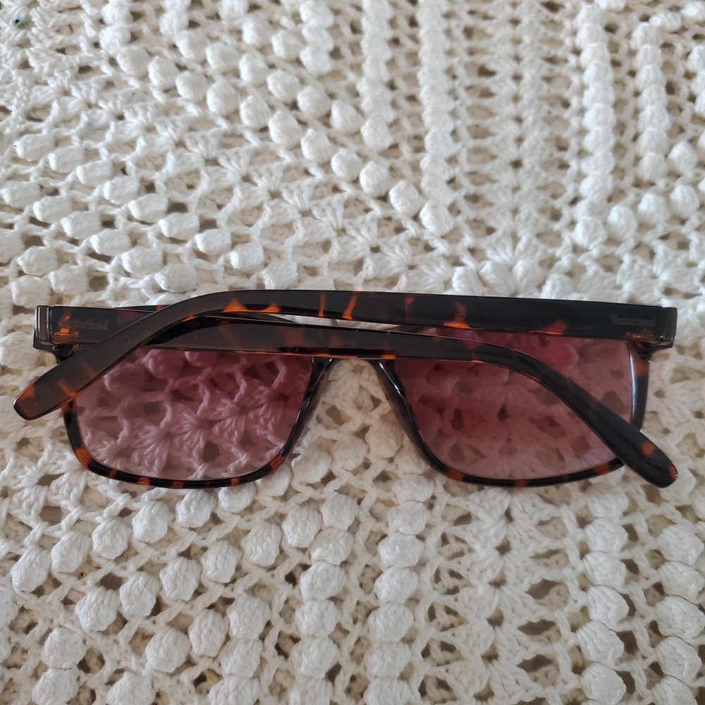Timberland Sunglasses Mens 56-19-145 Tortoise Brown Square Havana TB7146 52F CE - Picture 6 of 8